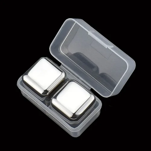 Кубики льда из нержавеющей стали 304 кубики не плавится многоразовые для холодных