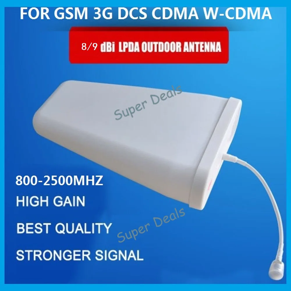 ZQTMAX 9dbi журнал-периодическая наружная антенна 806-2700 МГц для GSM DCS усилитель сигнала