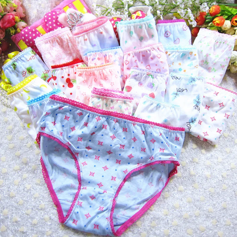 Трусики детские хлопковые с мультяшным рисунком на возраст от-10 лет | Женская