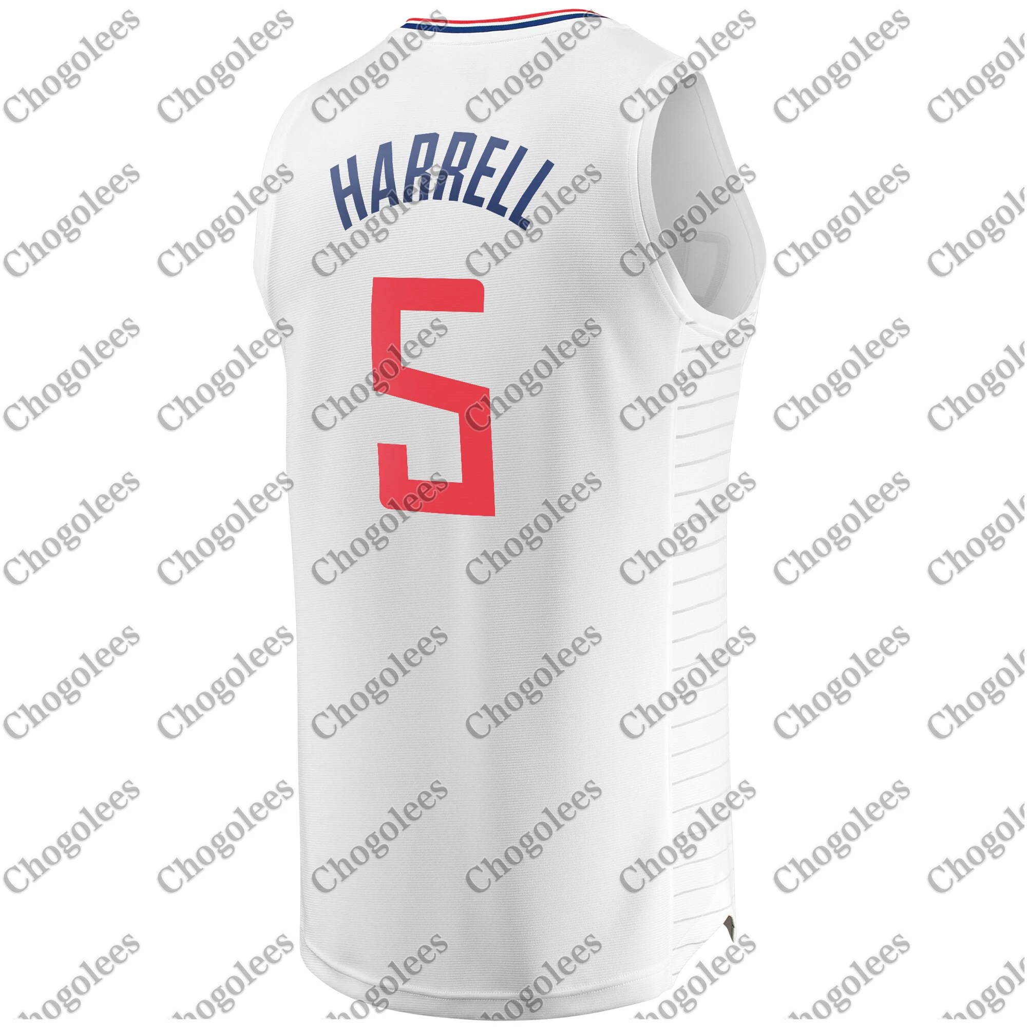 

Men Basketball Jersey Montrezl Harrell LA Branded Fast Break Player Jersey Association Edition White