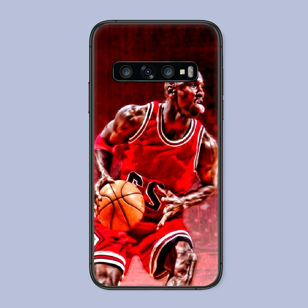 

Basketball Athlete Jordan 23 Phone Case For Samsung Galaxy Note S 8 9 10 20 Plus E Lite Uitra black Cover 3D Hoesjes Soft Back