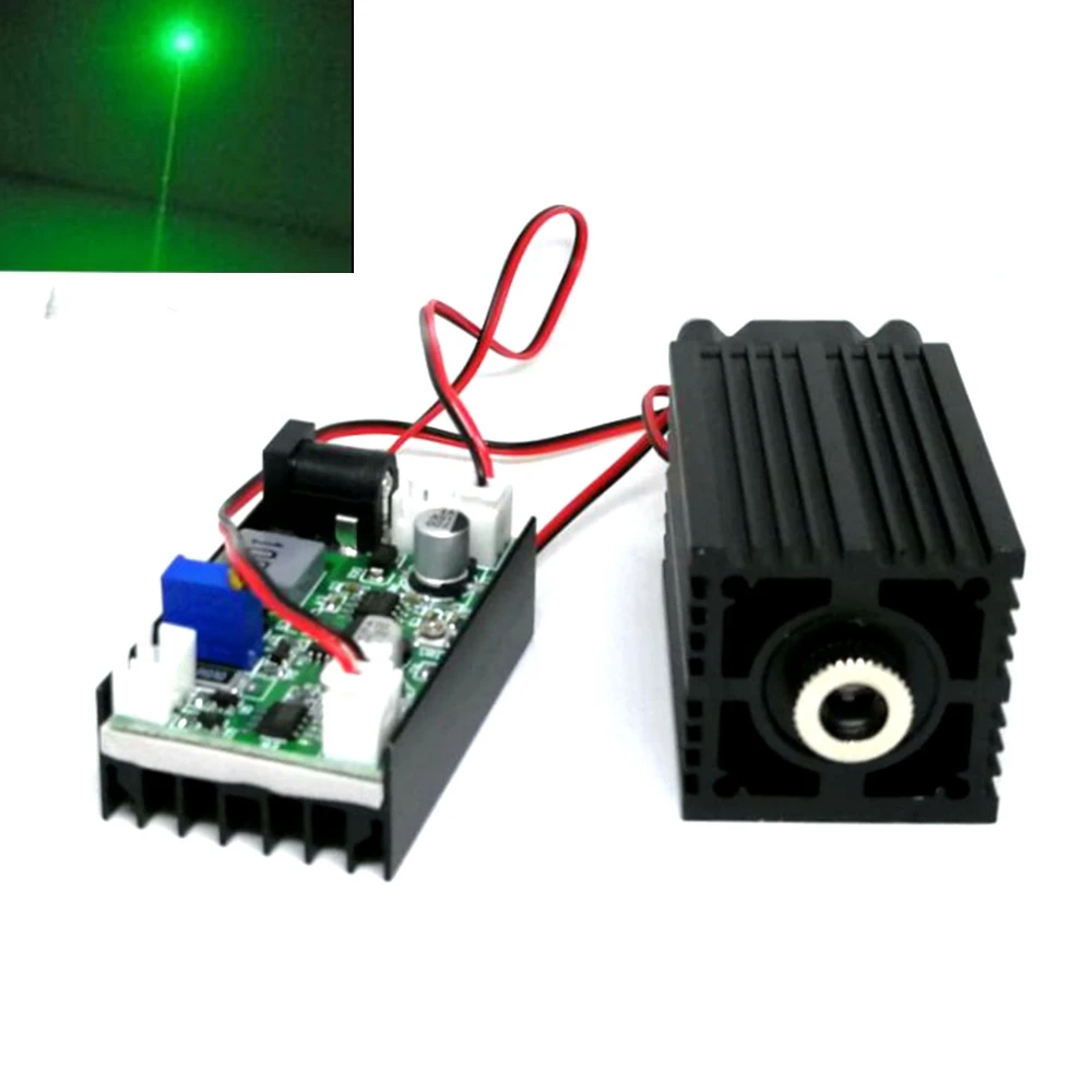 

Focusable Powerful 532nm 100mw Green Laser Diode Module Dot/Line Positioning 12V Driver TTL