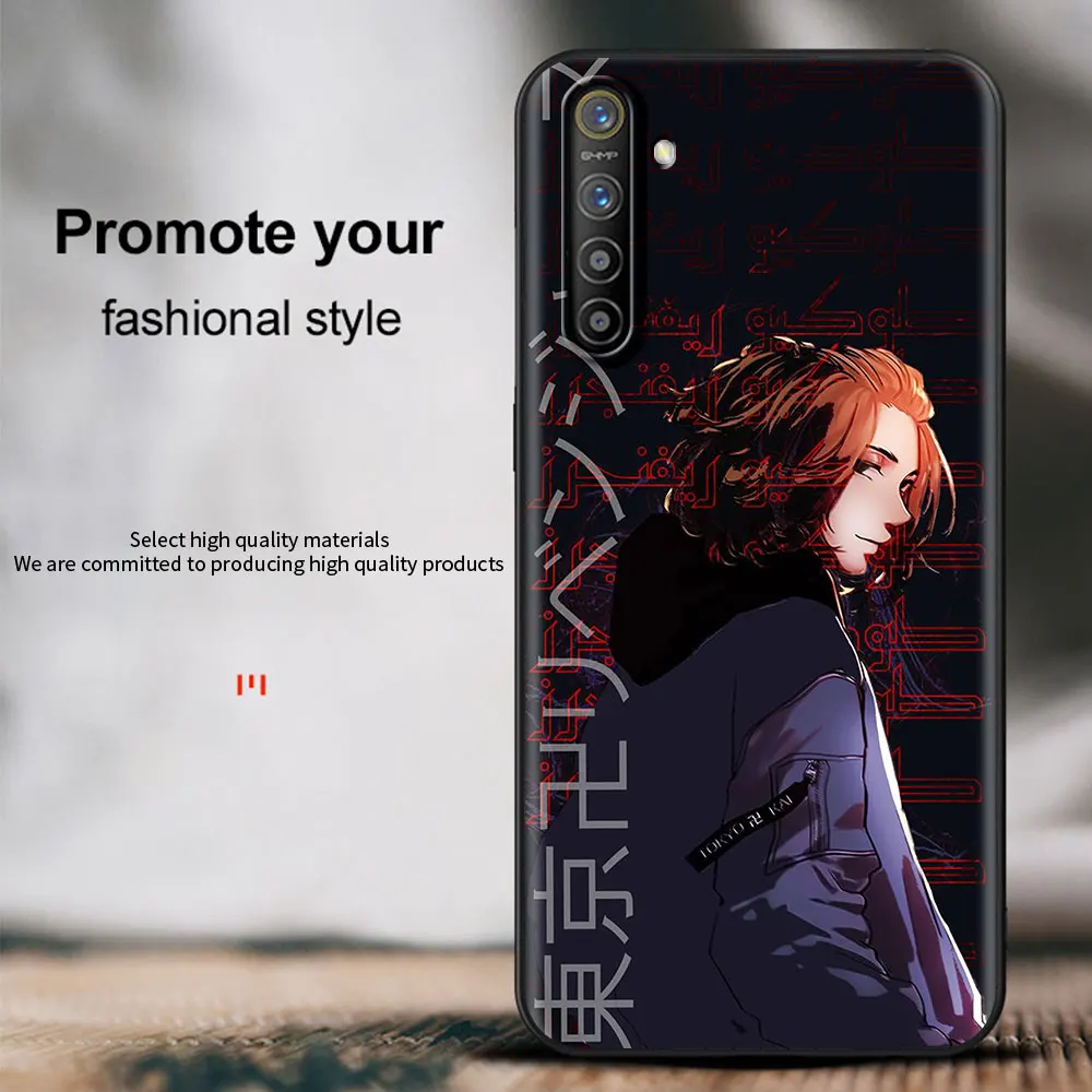 anime tokyo revengers shockproof case for realme c3 8 7 6 pro c21 bag fundas silicone back cover for oppo a53 a52 a9 2020 shell free global shipping