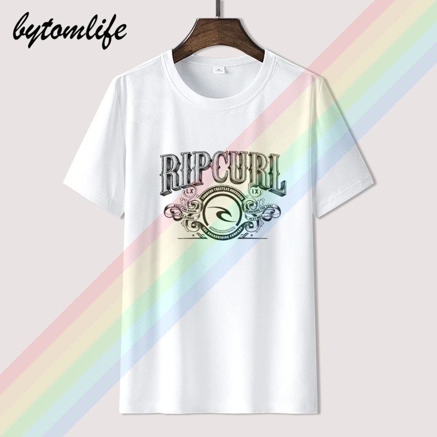

Rip Vintage Print Logo Curl Logo T Shirt For Men Limitied Edition Unisex Brand T-shirt Cotton Amazing Short Sleeve Tops