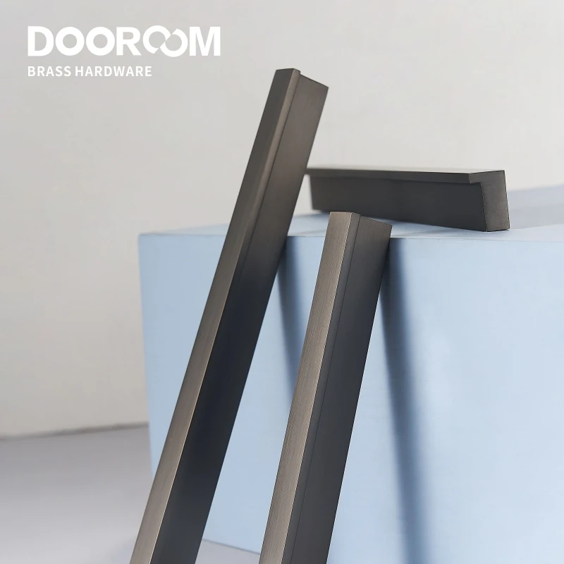 Ручки для мебели Dooroom из латуни современный модный серый шкаф ящик шкафа витрина