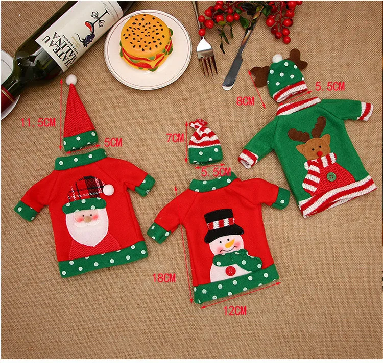 3 шт./лот Крышка для бутылки Красного вина Новогодняя продукция товары украшения