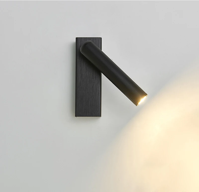 

High quality Modern LED Wall Lamp Rotatable Wall Light Hotel Room Bedside Wall Lamp With Switch Reading Wall lamp Sconce