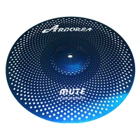 arborea low volume cymbal blue mute cymbal 1 pieces of 18crash cymbal for practice practice cymbal
