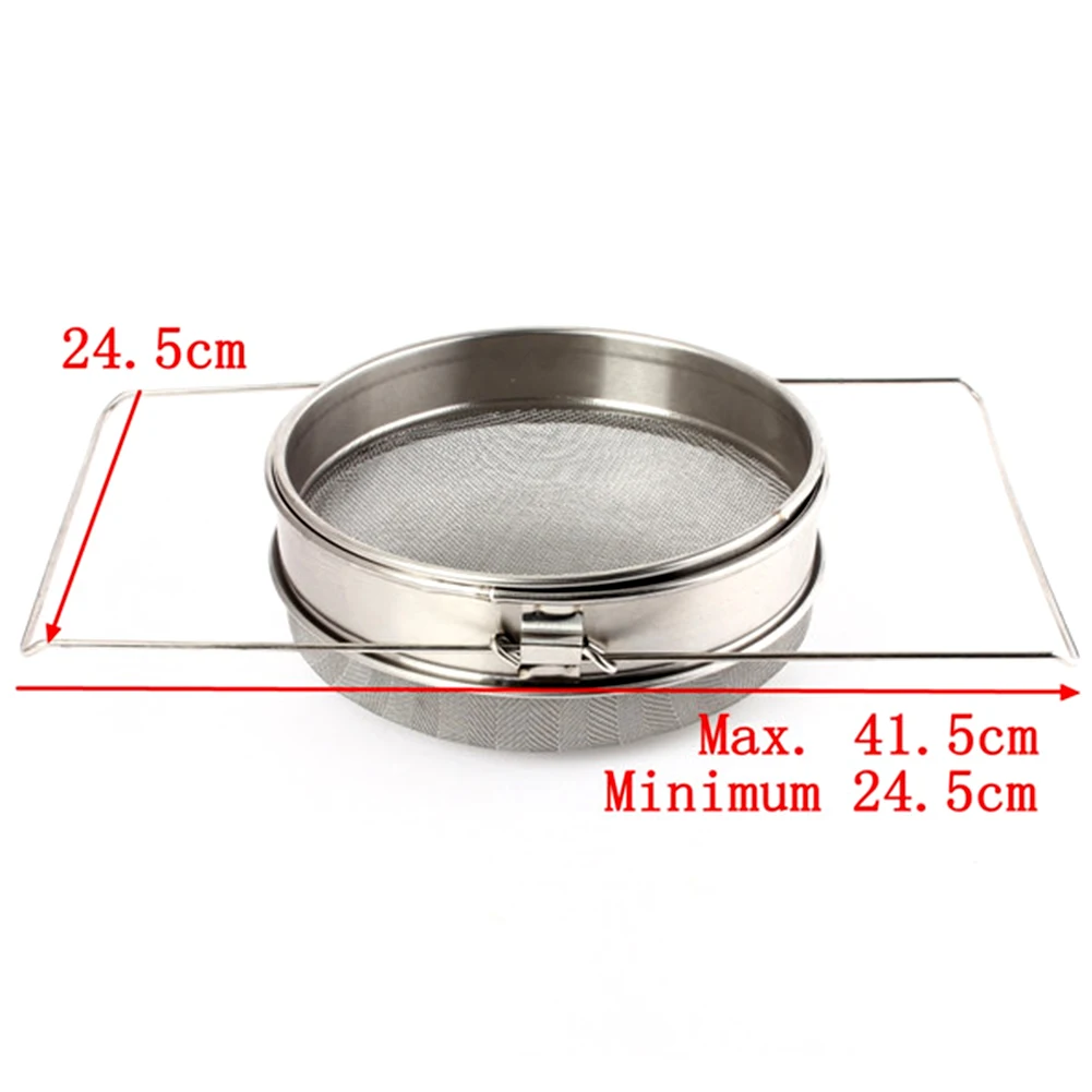 

Double Sieve Honey Strainer Stainless Steel Filter Screen Beekeeping Equipment Filter