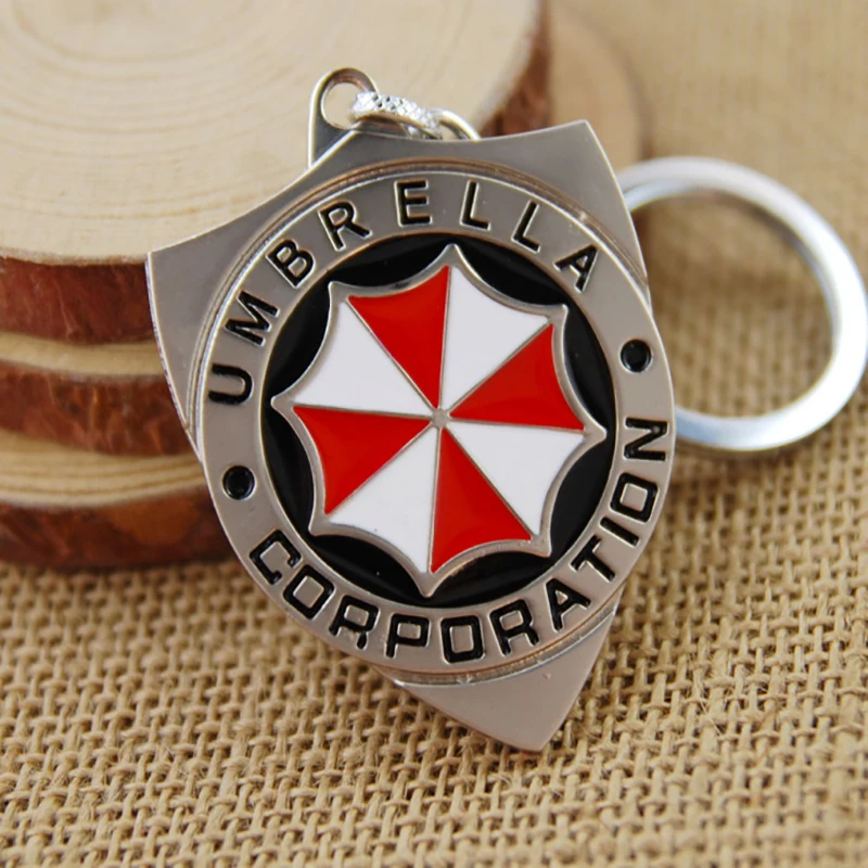 Брелок для ключей из сплава с логотипом корпорации Umbrella аксессуар подвеской