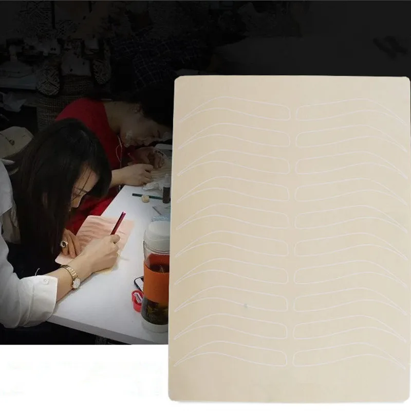 Микроблейдинг для бровей тренировка кожи Перманентный макияж татуаж не требует