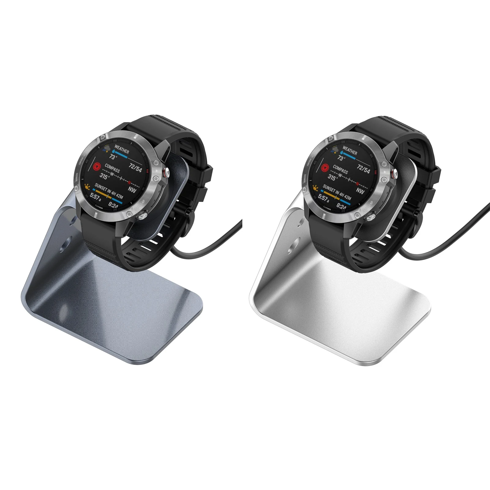 

Charger Dock For Garmin Forerunner745 Smart Watch Aluminum Alloy Charging Cable Dock Station Universal Charger With Chip