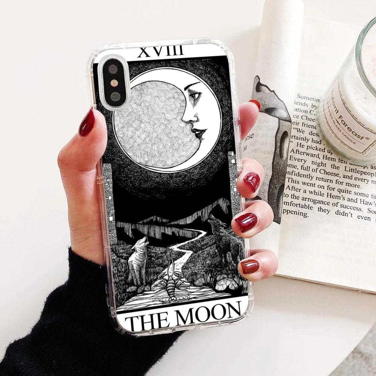 Силиконовый чехол из ТПУ с изображением ведьмаков Луны Таро загадочного тотема