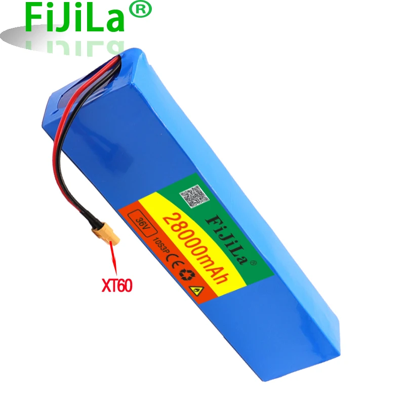 

100% New 36V 10S3P 28Ah 500W high power capacity 42V 18650 lithium battery pack 28000mAh electric bicycle bicycle scooter BMS