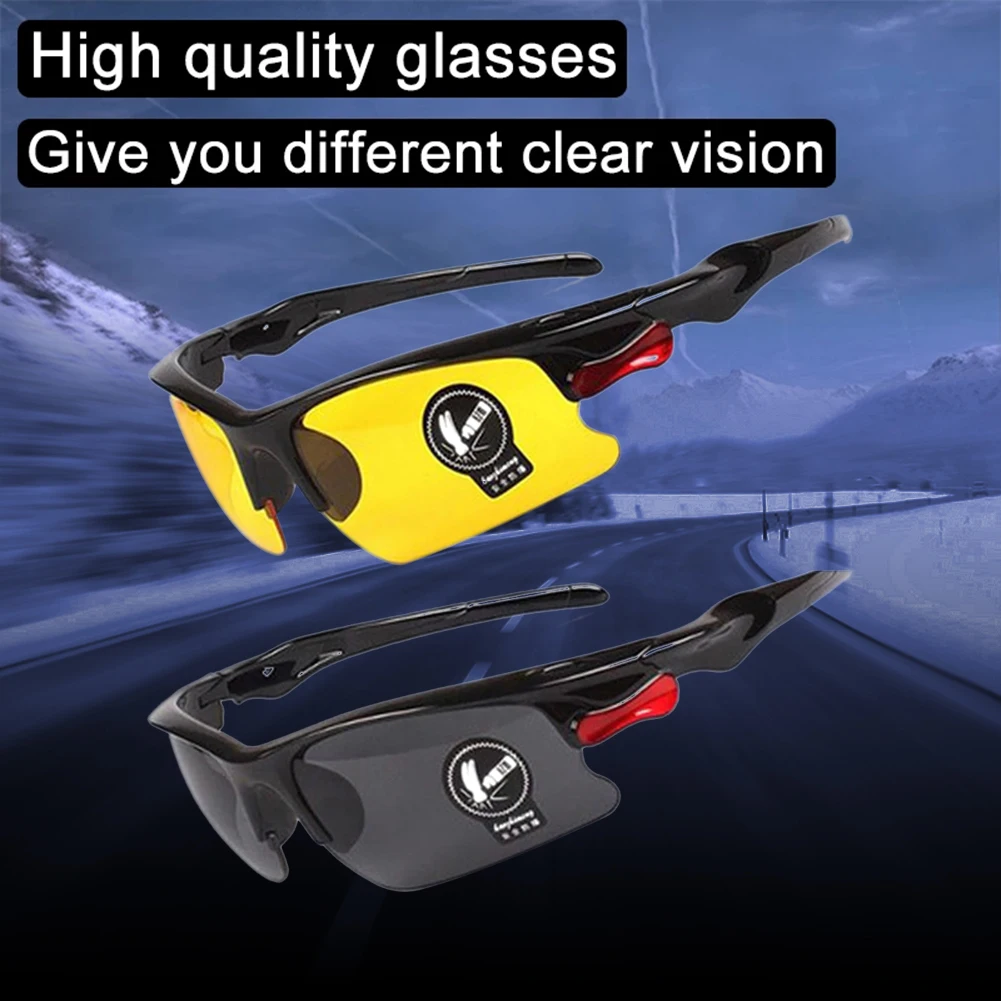 

1pcs Driving Anti-Glare Polarized Sunglasses Goggles Eyewear Night Vision Drivers Goggles Interior Accessory Protective Gears