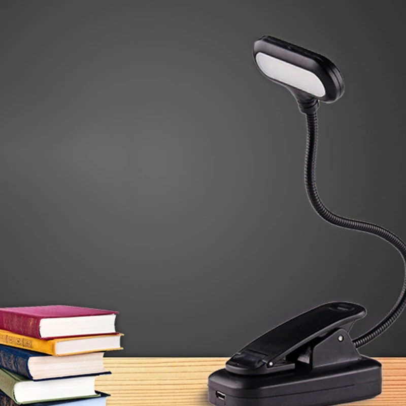 

LED Rechargeable 3 Levels Brightness Night Reading Lamp For Living Room,With 360 Degree Rotating Bracket