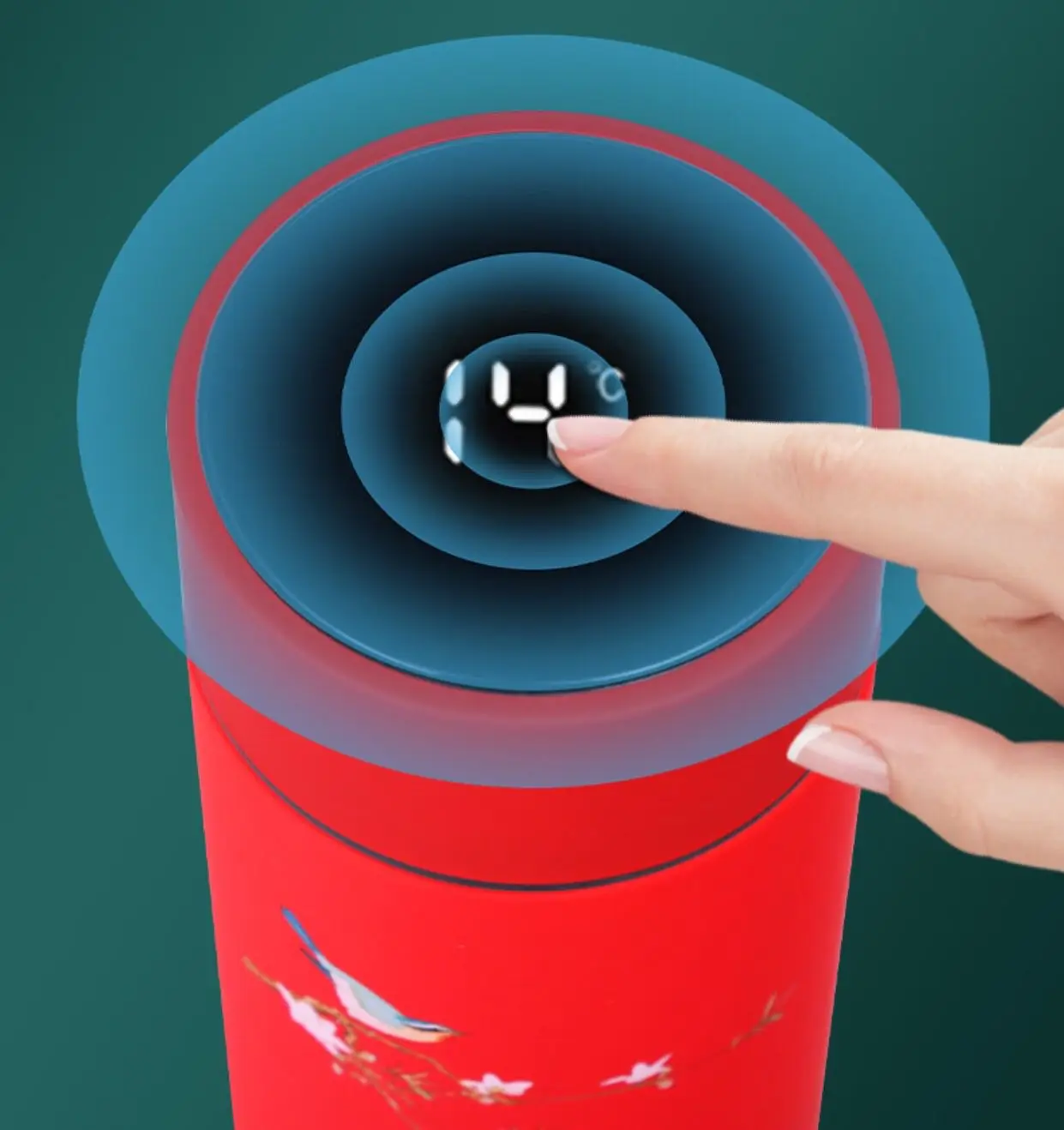 Креативный китайский стиль 304 термос светодиодный нержавеющей стали