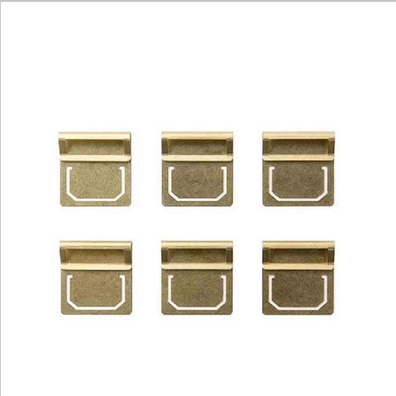 Brass Index Bookmarks Folder Travelers Notebook Notes Accessories Index Bookmarks Clip For File Office Accessories  6 Piece
