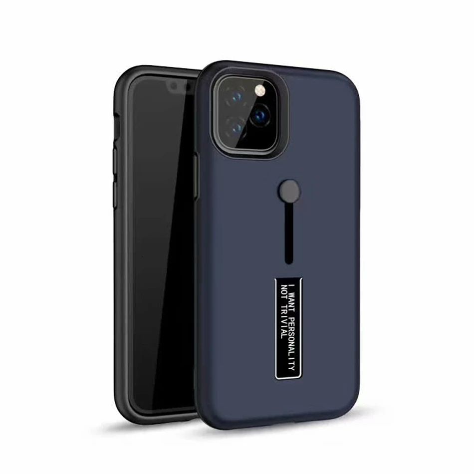 Откидное Открытое кольцо для пальца, ремешок для Apple iPhone 11 Pro Max X XS XR 8 7 Plus 6 6S 5 5S SE, противоударный чехол для телефона 1000 шт