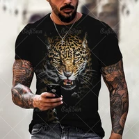 lion tiger leopard print 3d t shirt men women rock hip hop harajuku style short sleeve tees summer oversized breathable clothes