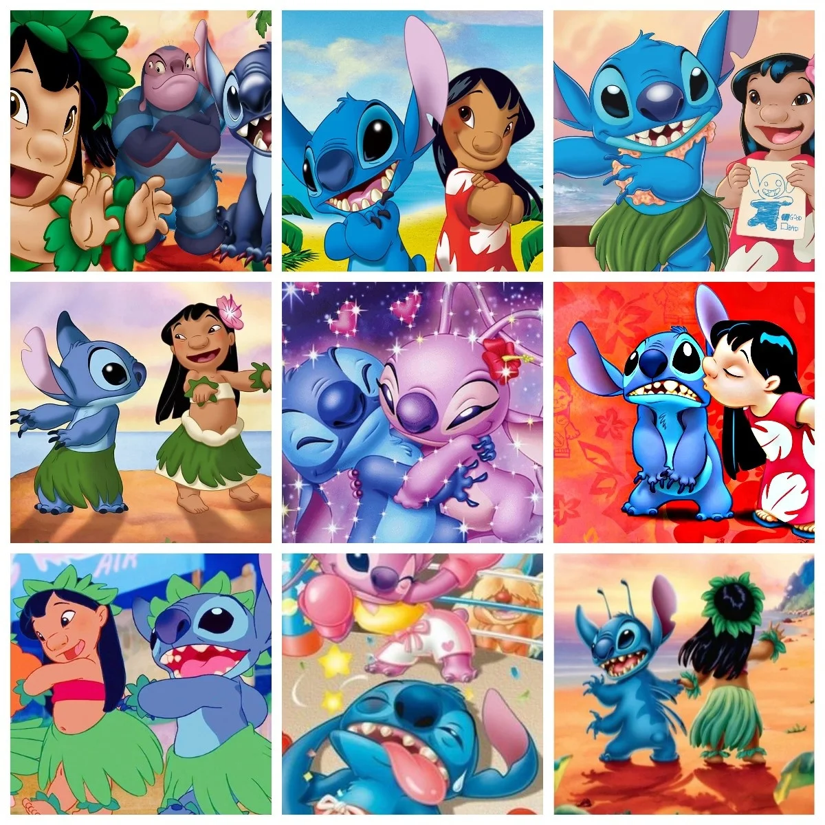 

Diamond Painting Disney Lilo Stitch and Angel Set Alien Dog Hobby Art 5D DIY Cartoon Round Mosaic Home Wall Decoration
