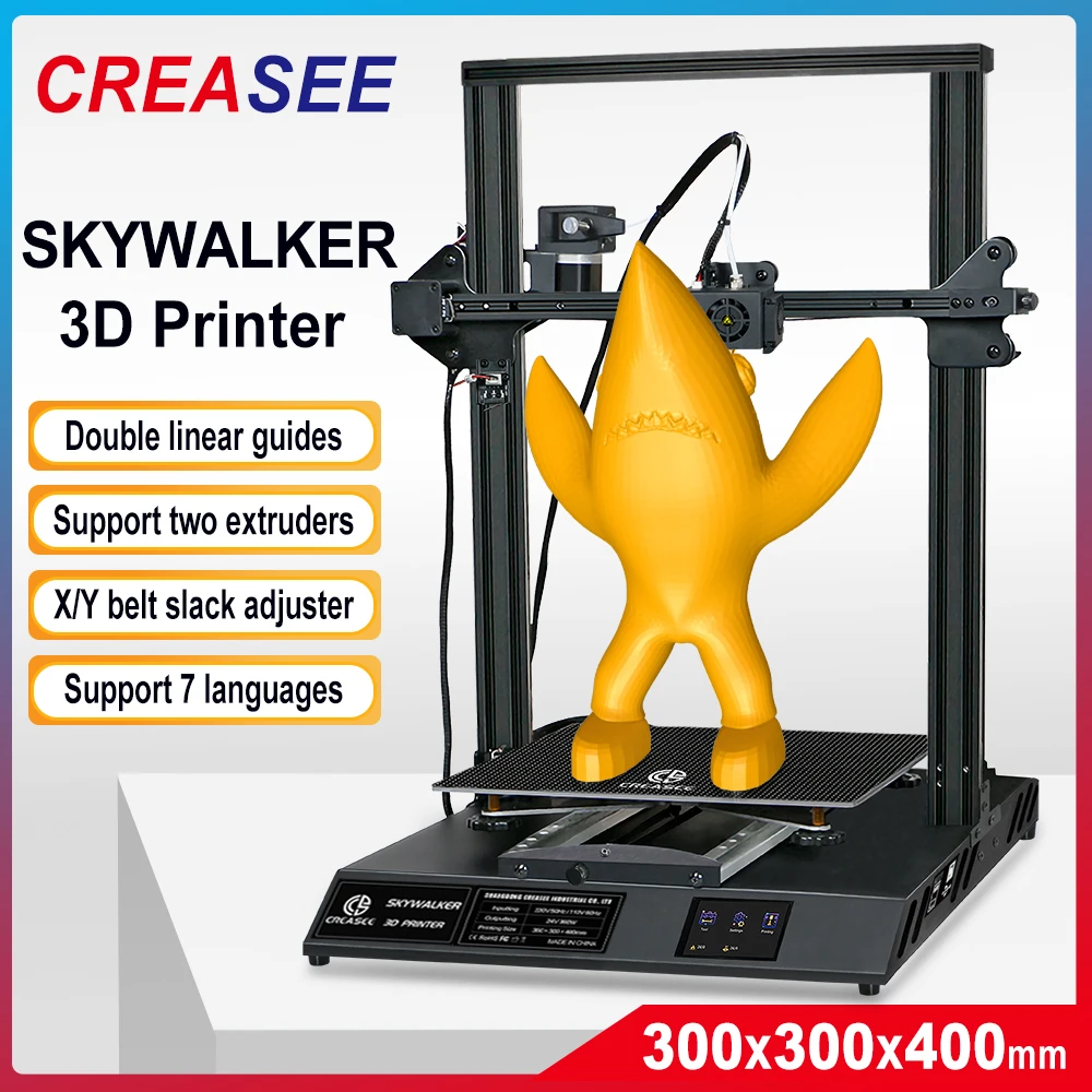 3D-принтер CREASEE SKYWALKER большой коммерческий образовательный сделай сам стеклянный