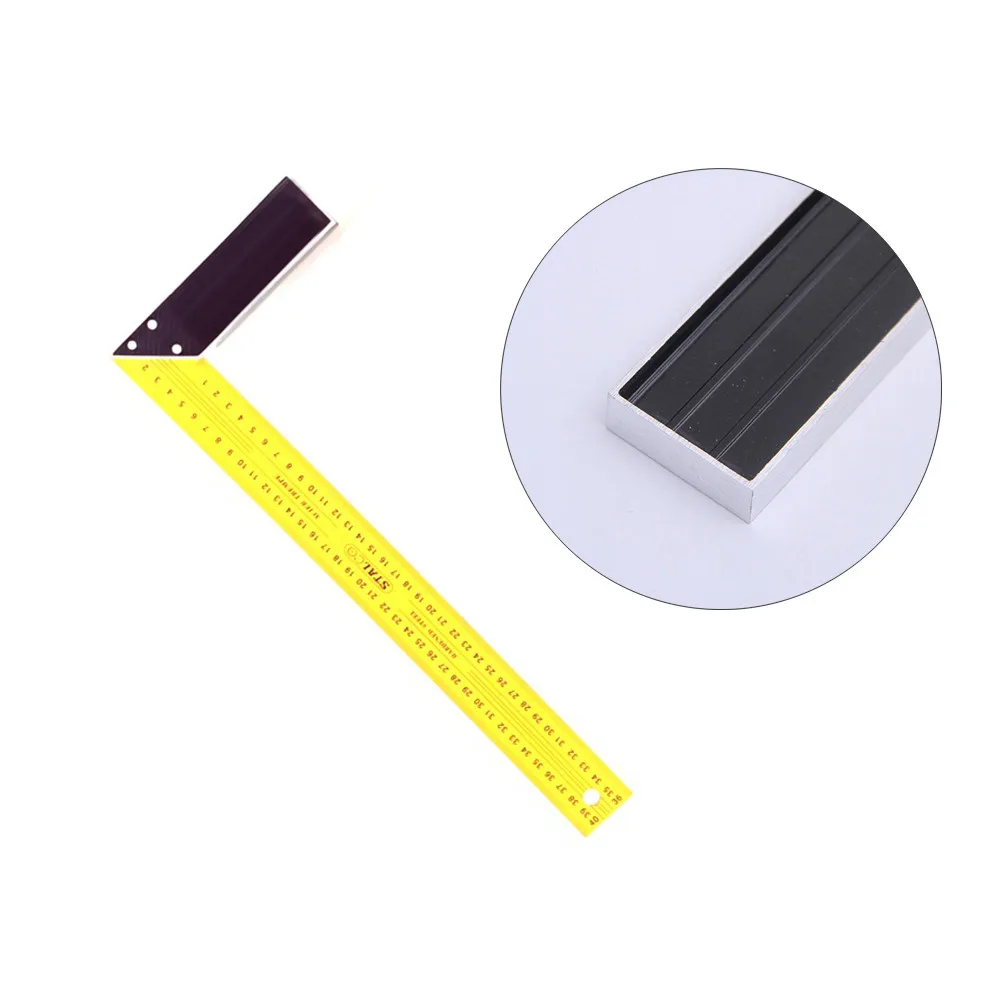 

16inch/400mm Steel L-Square Angle Ruler 90 Degree Ruler For Woodworking Carpenter Tool Square Ruler Measure Ruler