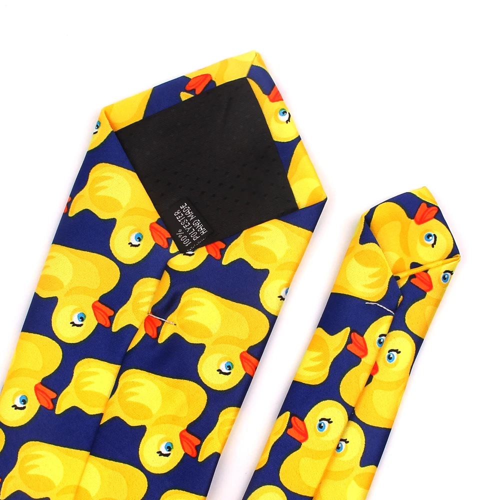 Галстуки с мультяшным принтом для мужчин и женщин повседневные Костюмы забавный