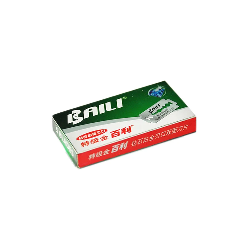 BAILI 10 PCs Safety Razor Blades Double Edge Platinum Super Stainless |