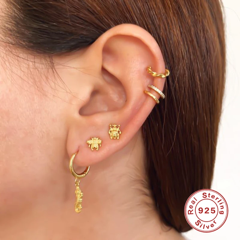 ROXI цветы серьги в виде геометрических фигур животных крокодил динозавр