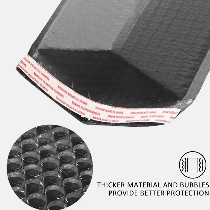 10 шт в воздушно пузырчатой упаковке мешок пузыря PolyMailer уплотнения собственной