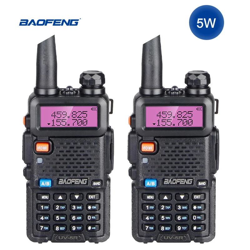 2 шт. портативная рация Baofeng VHF UHF uv5r baofeng 5 Вт|Рации| |