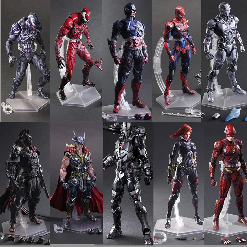 Играть арт Кай фигурка капитан американский человек паук Тор Железный Бэтмен X men