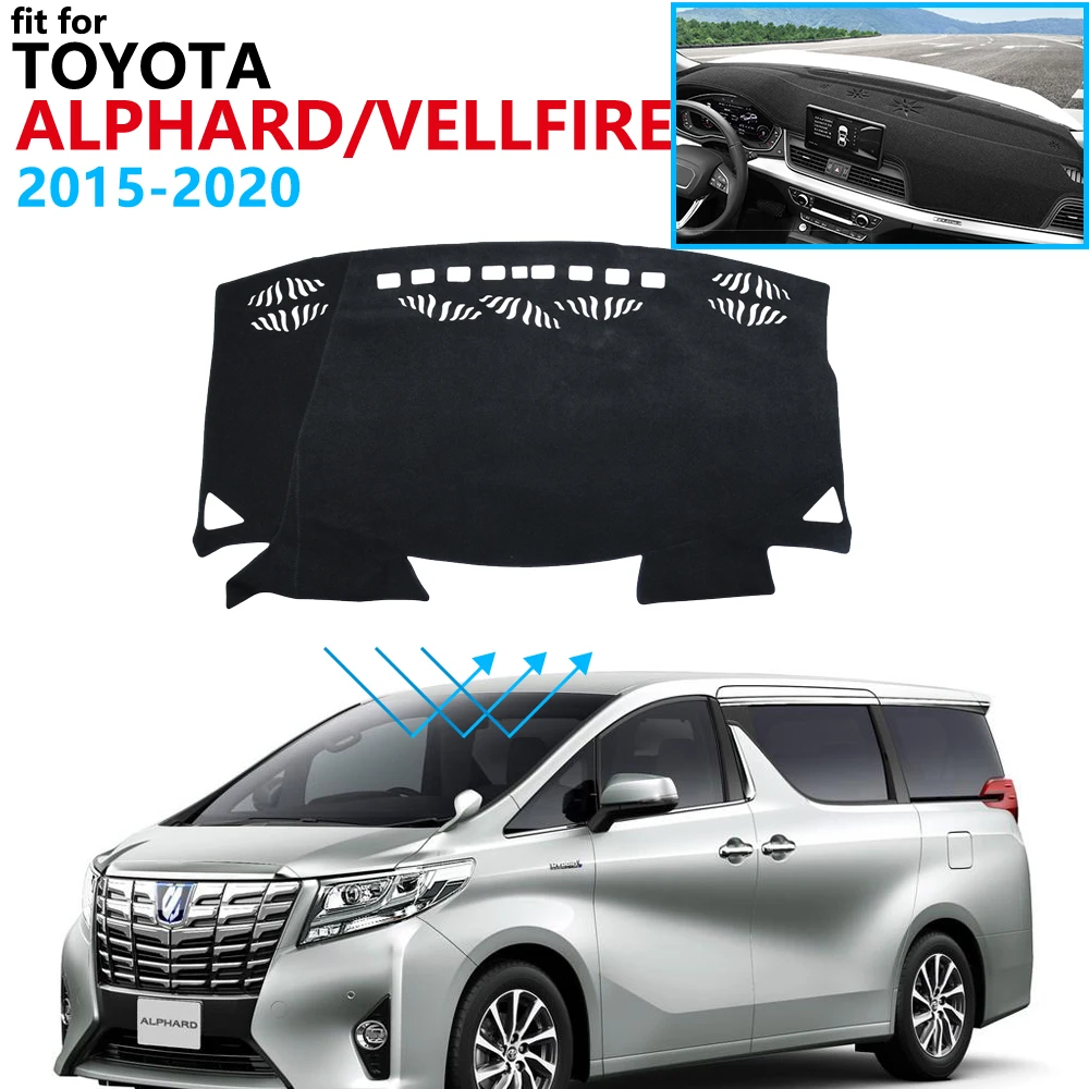 Защитная накладка на приборную панель для Toyota Alphard Vellfire 30 AH30 2015 ~ 2020 автомобильные