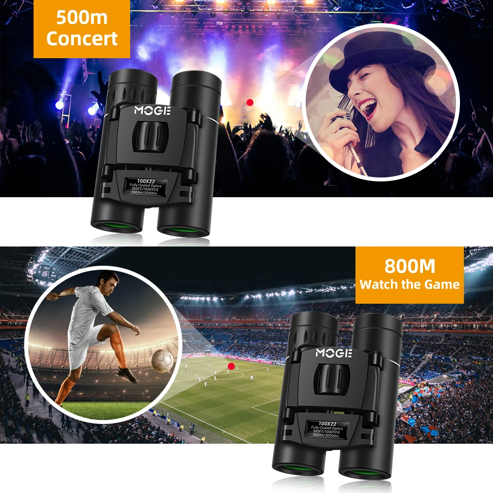 

100x22 Professional HD Telescope 30000m Phone Binoculars High Magnification BAK4 Micro Night Vision Telescope for Camping
