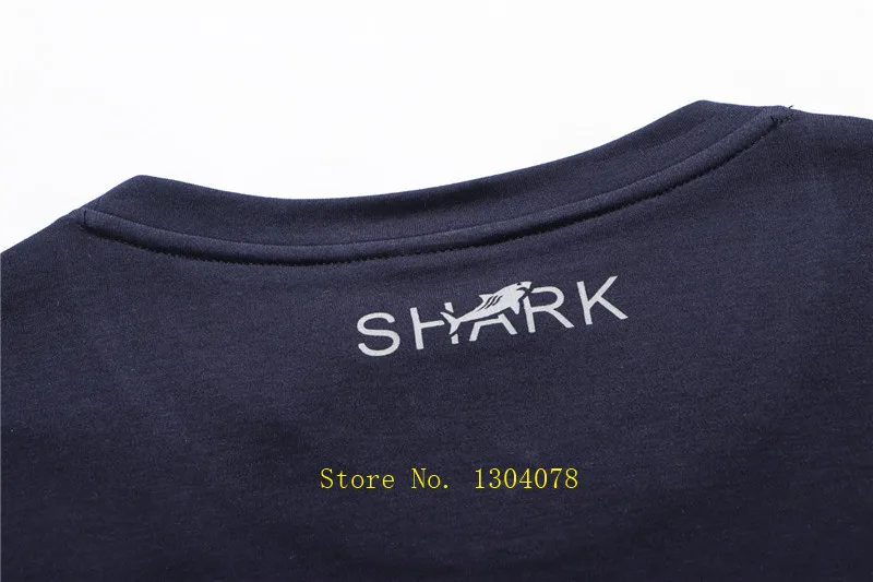 Осенне-зимняя мужская одежда футболка с круглым вырезом и длинными рукавами Мужская футболка homme harajuku бренд Tace& Shark Мужские хлопковые футболки