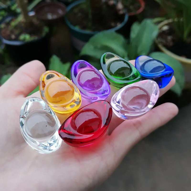 

Цветные хрустальные золотые слитки, пресс-папье в китайском стиле, стеклянное ремесло, украшение для дома, статуэтки счастливого удачи