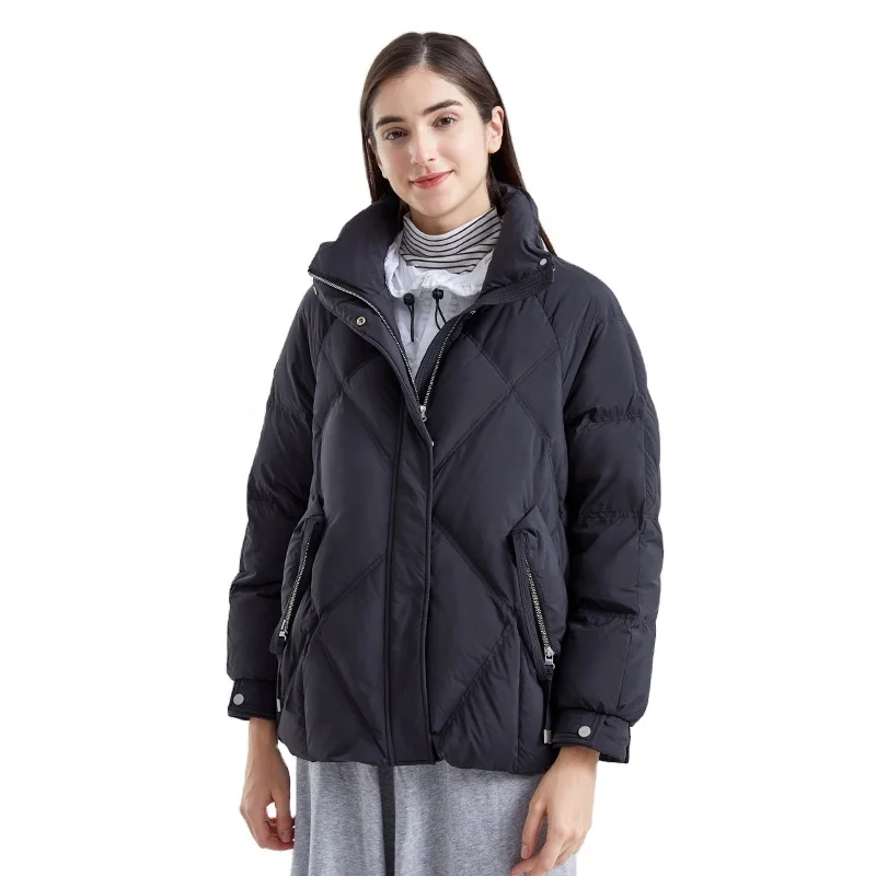 

[TANBOER-TB211370]Factory price manufacturer supplier Different design women puffer jacket with high quality