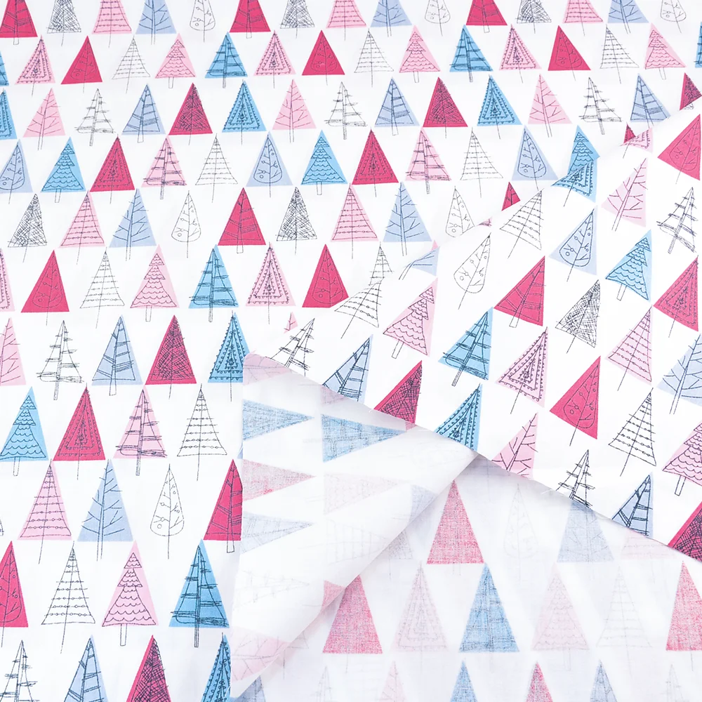 Teramila ткань с рисунком деревьев из мультфильма 100% хлопок высокое качество шитье