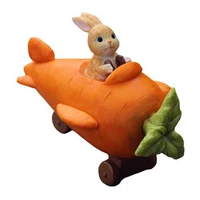 countryside cute simulation radish rabbit resin animal statue flowerpot microlandschaft children bedroom ornaments x2933