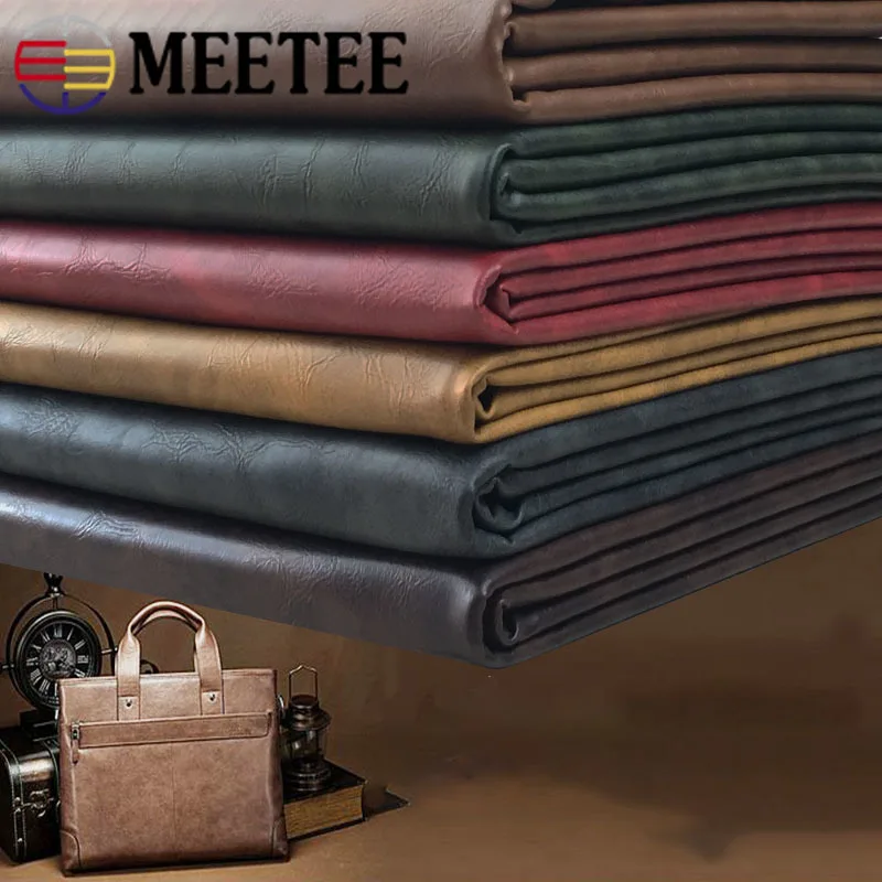 Искусственная Синтетическая кожаная ткань Meetee 50*136 см для шитья сделай сам