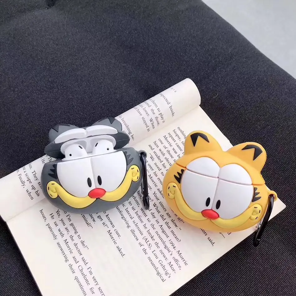 3D милый мультяшный наушник с милой собакой для Airpods 2 Чехол силиконовые наушники чехол для Apple Air pods чехол для наушников брелок