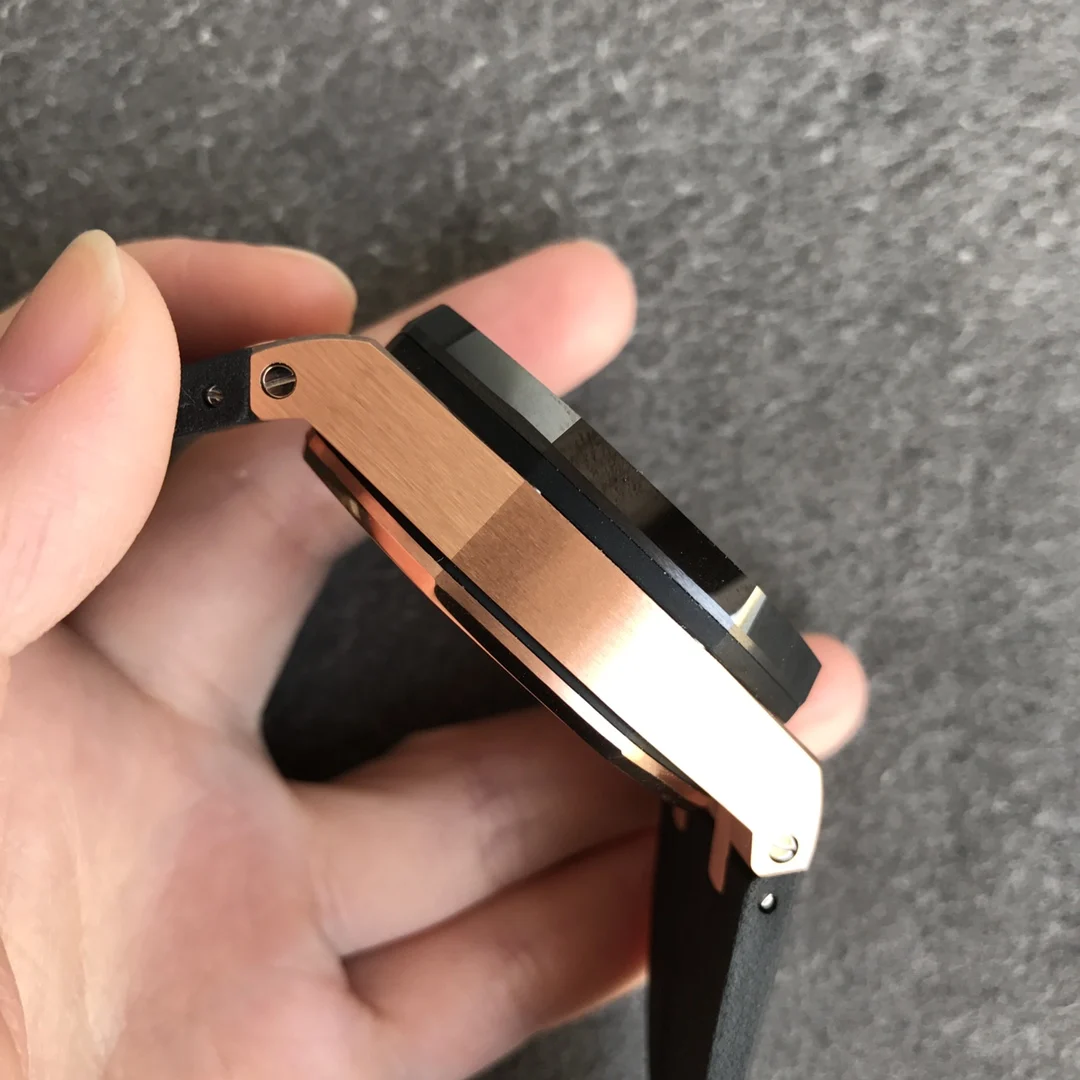 

Royal oak offshore selfwinding chronographRose gold ceramic top brand men's mechanical watch waterproof sports watch