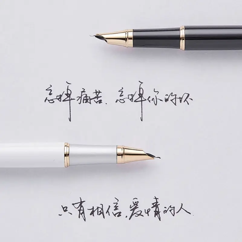 

Classical Business Fountain Pen Metal Signature Calligraphy Pens with Gift Box School Supplies