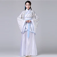 ancient chinese costume traditional red blue white hanfu han tang ming dynasty cosplay dress plus size festival women clothes