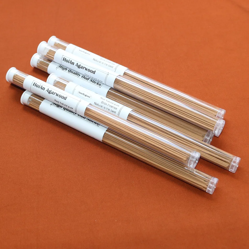 Высокое качество 10 г Hoi An Vietnam oud stick ладан из черного дерева с горелкой деревянная