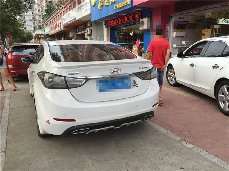 Спойлер для Hyundai Elantra 2012-2015 спойлер высокого качества из АБС-пластика цветной