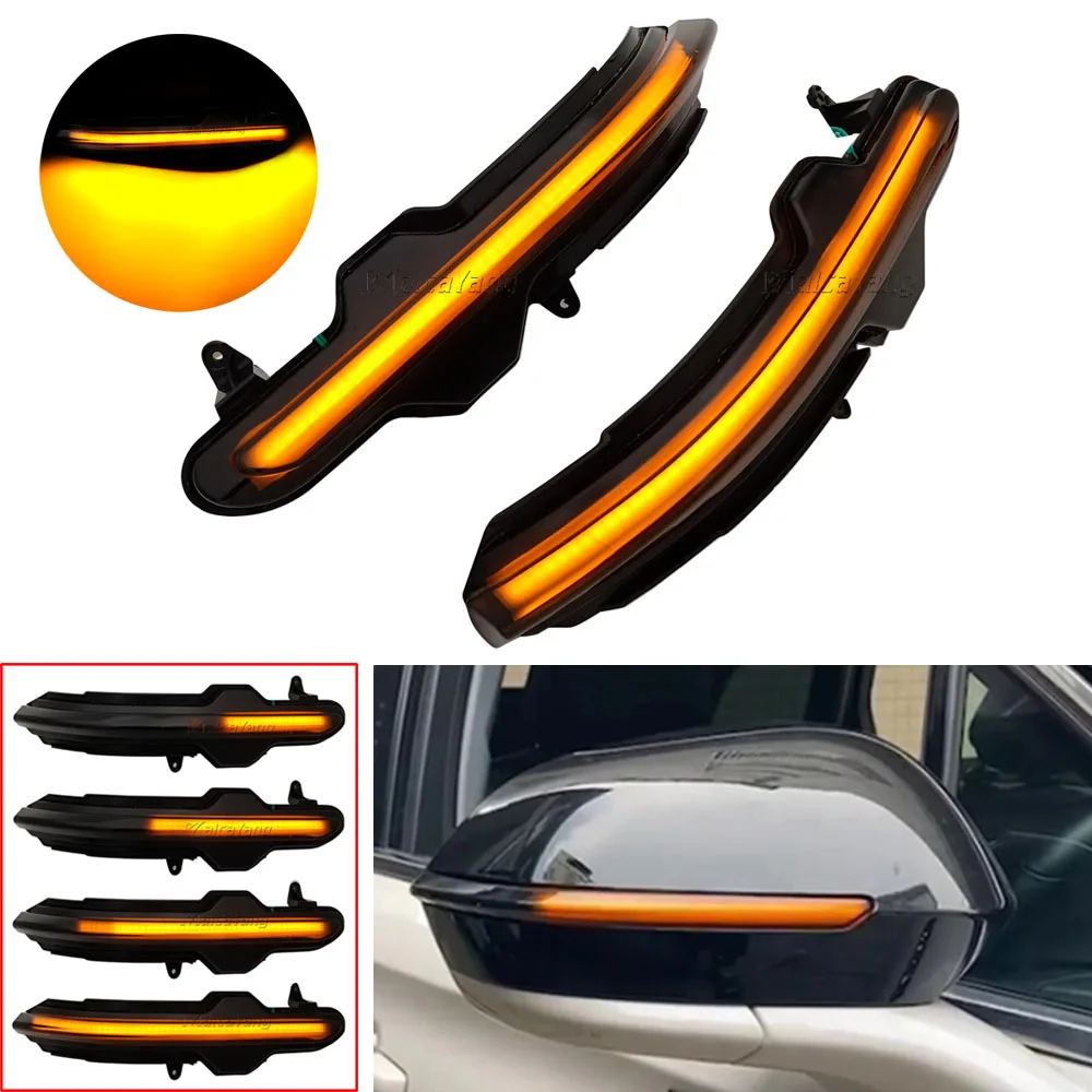 

For Lincoln Corsair Nautilus 2020 2021 Dynamic LED Turn Signal Blinker Lamp Sequential Side Mirror Indicator Flasher Light