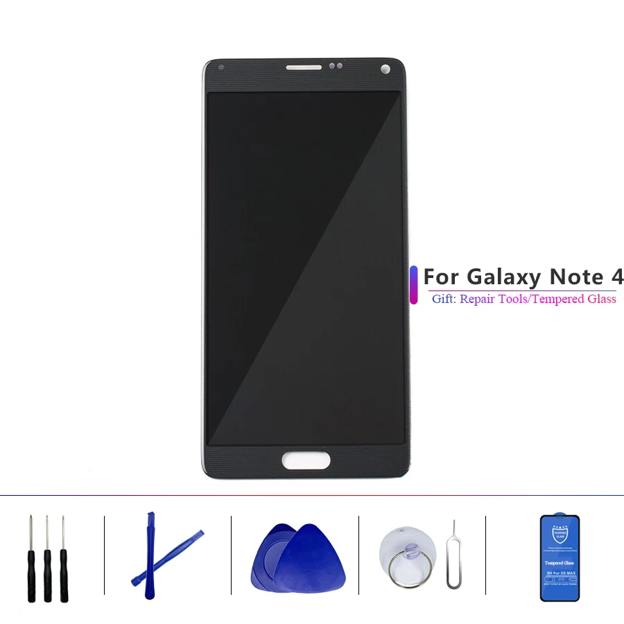Оригинальный 5 7 дюймовый ЖК дисплей для SAMSUNG Galaxy Note 4 Note4 N910 N910C N910A N910F N910H сенсорный