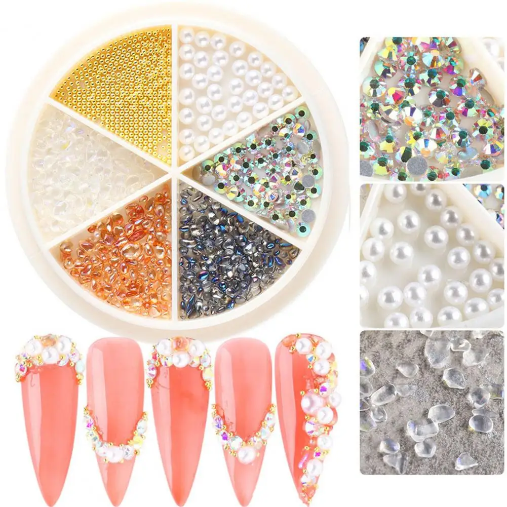 Украшение для ногтей Сияющие аксессуары металлические бусины эльфа украшения